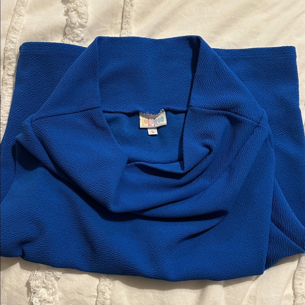 LulaRoe cobalt blue stretchy pencil skirt, size small - Picture 2 of 2
